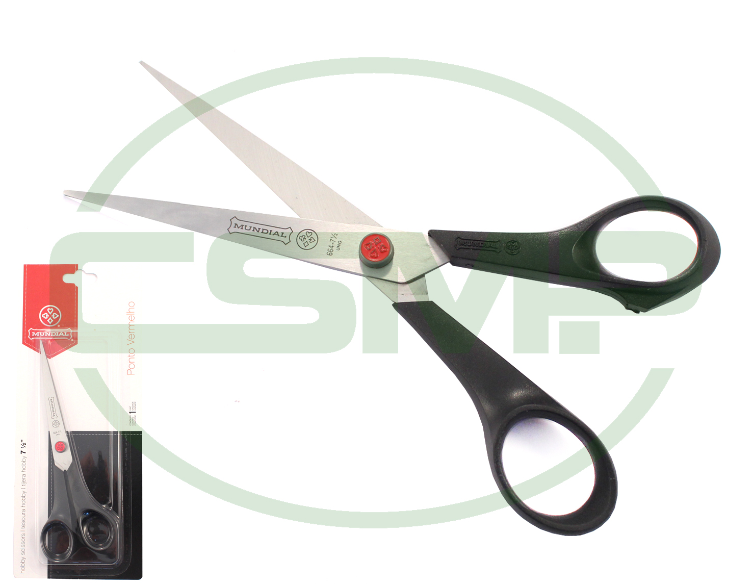 664 7-1/2" MULTI-USE SCISSOR MUNDIAL RED DOT