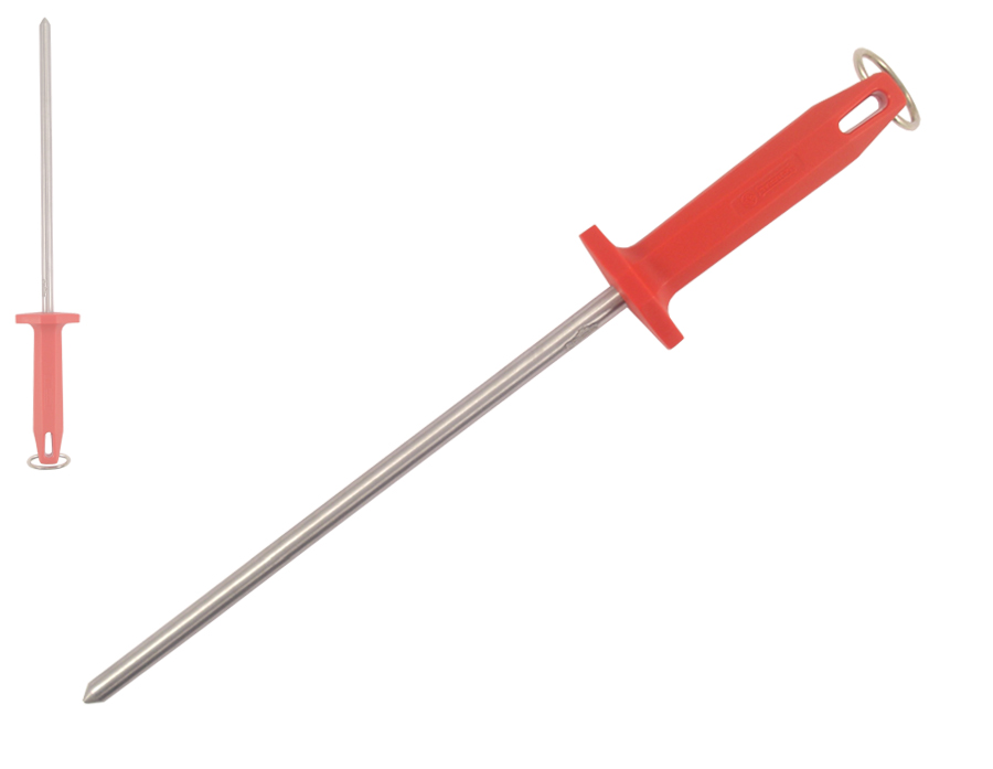 1301 10" POLISHING STEEL RED HANDLE = 1128-10