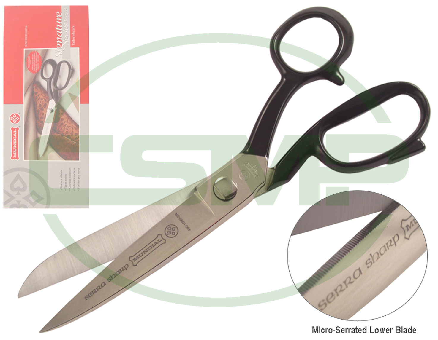 490NPSR 10"NICKEL PLATED SERRATED MUNDIAL