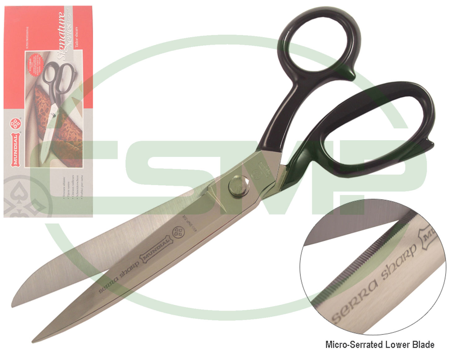 490NPSR 9" NICKELPLATED SERRATED MUNDIAL