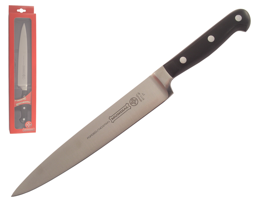 Mundial 5100 Series 8" Flexible Carving Knife (Black Handle)