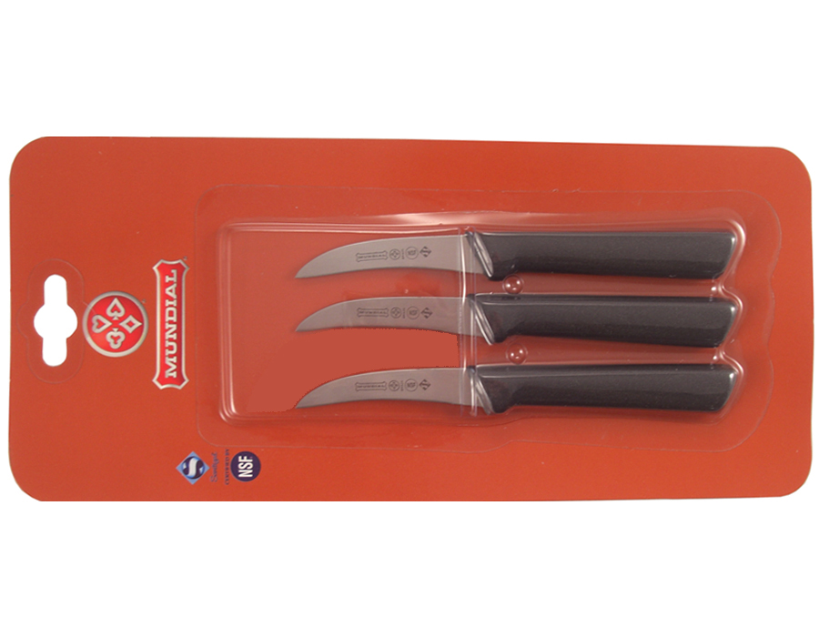 541-3C 3" PEEL/TURN KNIFE BLACK 3/CARD