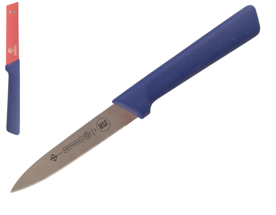 Mundial 5600 Series 4" Spear Point Paring Knife (Blue Handle)