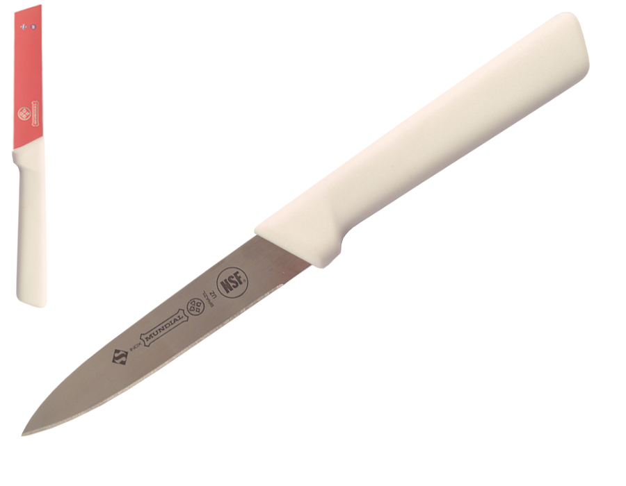 Mundial 5600 Series 4" Spear Point Paring Knife (White Handle)