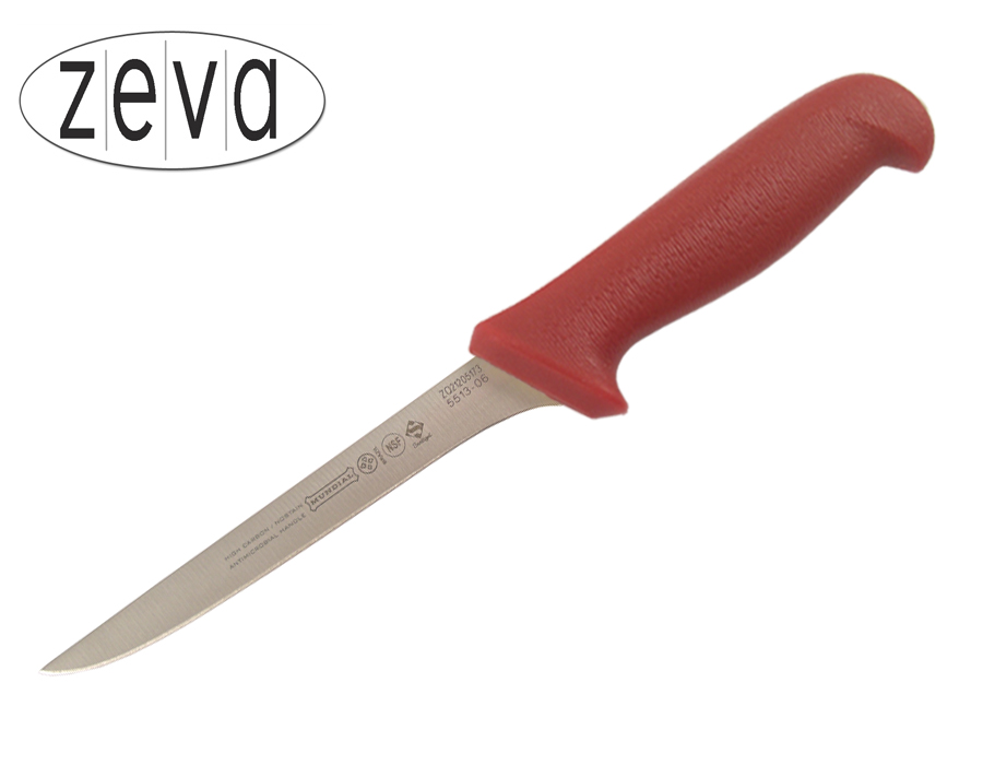 Mundial 5500 Series 6" Narrow Flexible Boning Knife (Red Handle)