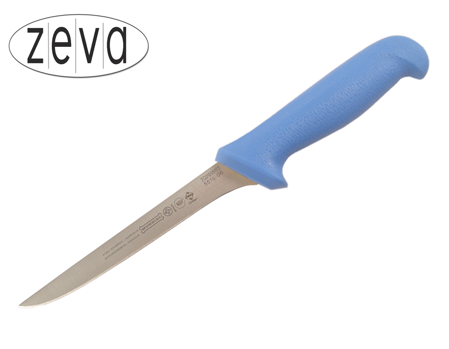 Mundial 5500 Series 6" Narrow Stiff Boning Knife (Light Blue Handle)