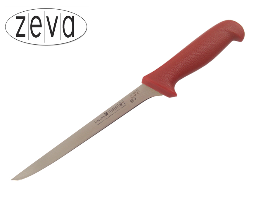Mundial 5500 Series 8" Narrow Stiff Boning Knife (Red Handle)