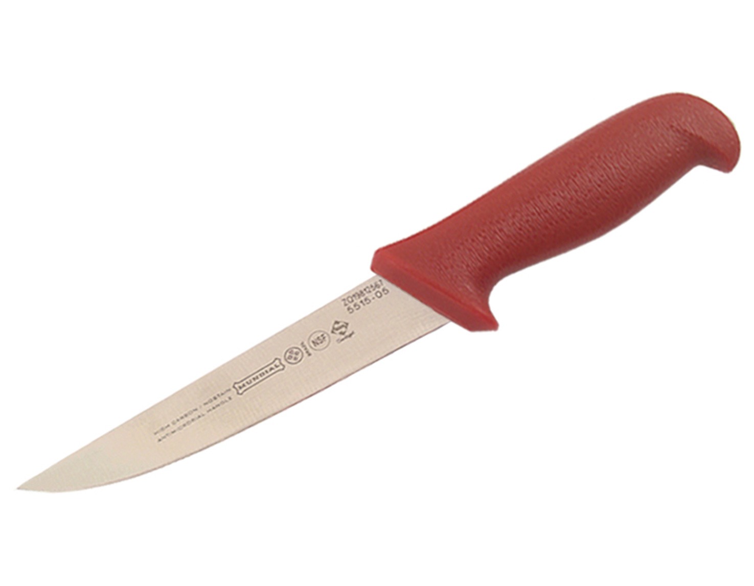 Mundial 5500 Series 5" Extra Wide Stiff Boning Knife (Red Handle)