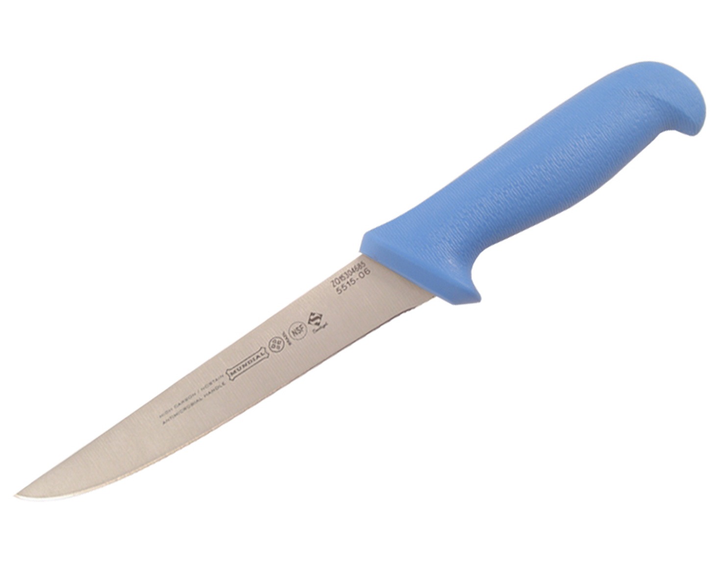 Mundial 5500 Series 6" Extra Wide Stiff Boning Knife (Light Blue Handle)