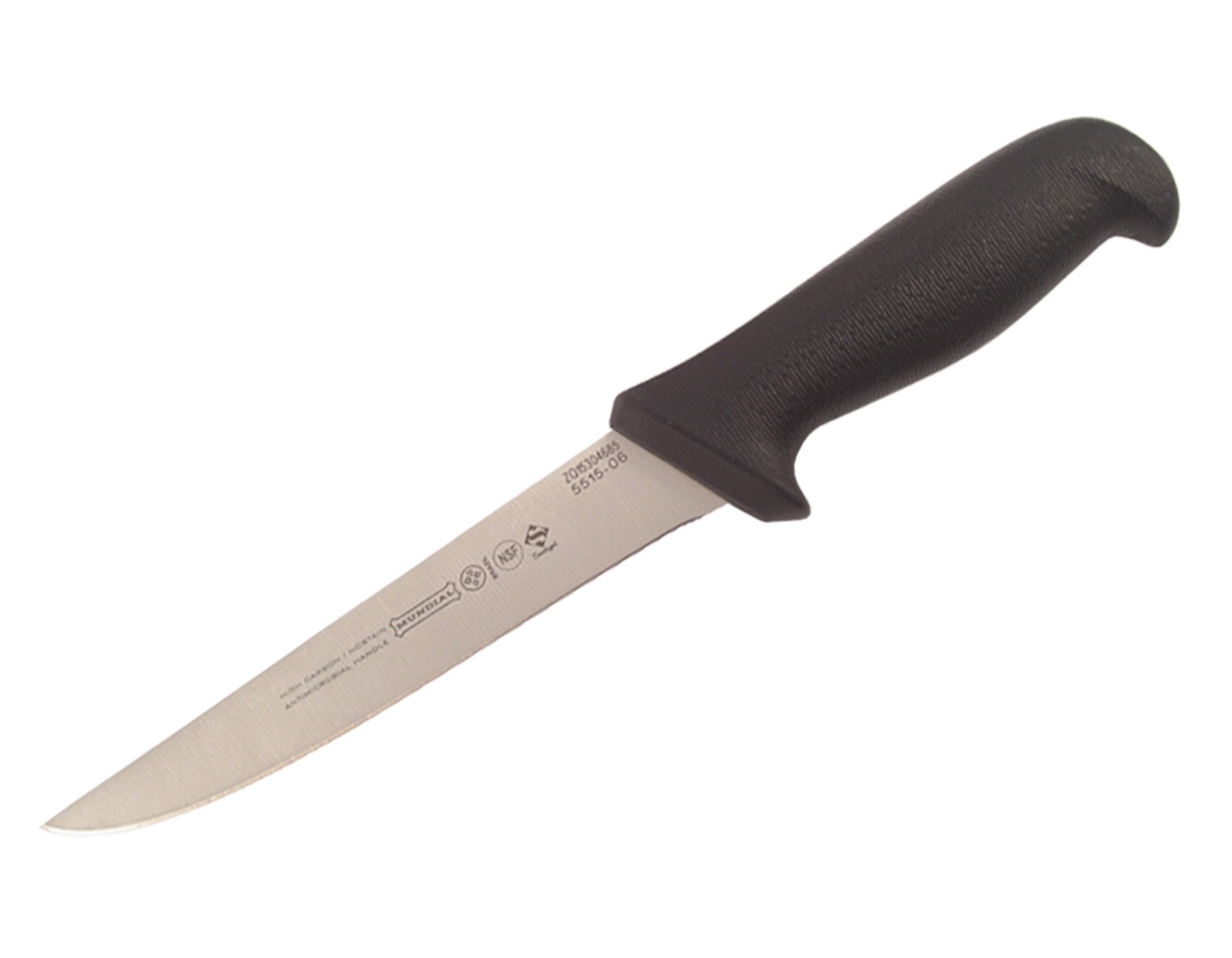 Mundial 5500 Series 6" Extra Wide Stiff Boning Knife (Black Handle)
