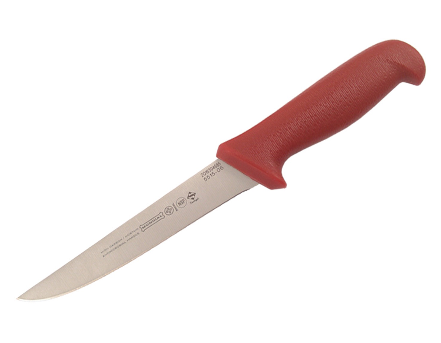 Mundial 5500 Series 6" Extra Wide Stiff Boning Knife (RED Handle)