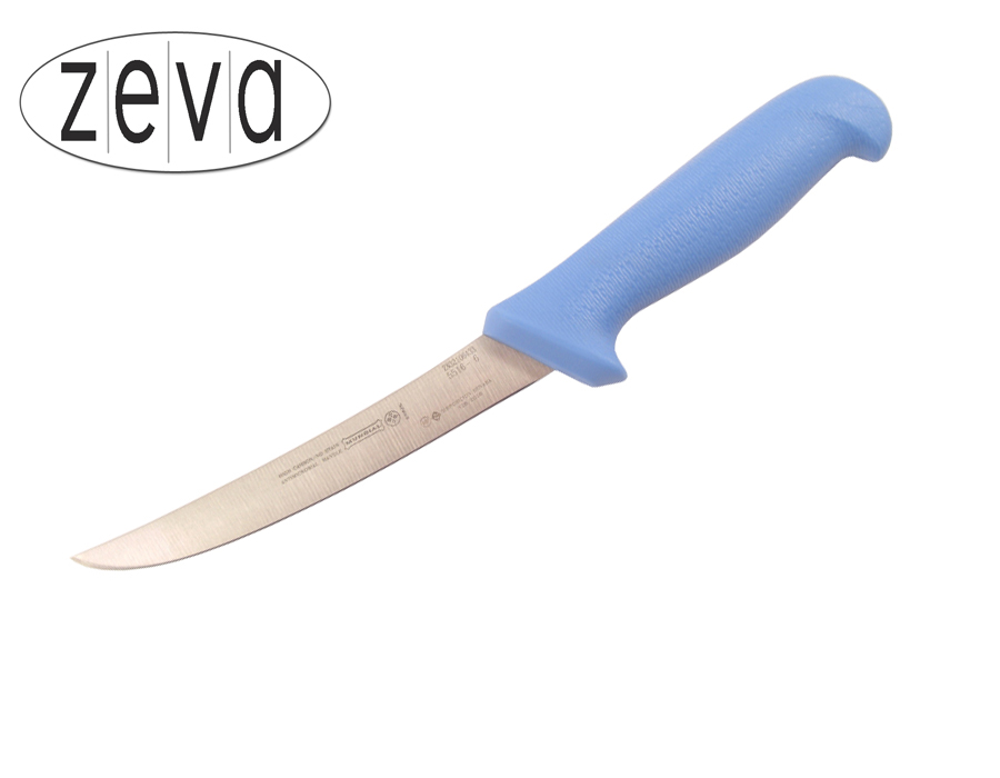 Mundial 5500 Series 6" Wide Curved Boning Knife (Light Blue Handle)