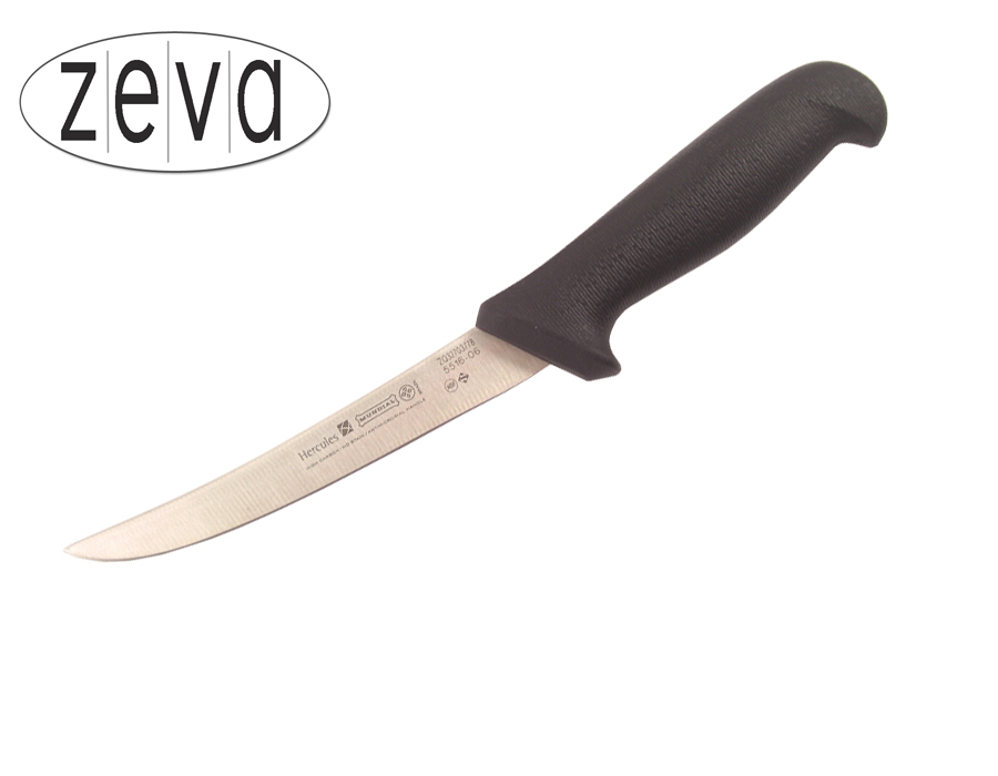 Mundial 5500 Series 6" Wide Curved Boning Knife (Black Handle)