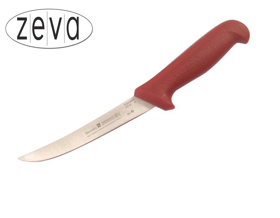 Mundial 5500 Series 6" Wide Curved Boning Knife (Red Handle)