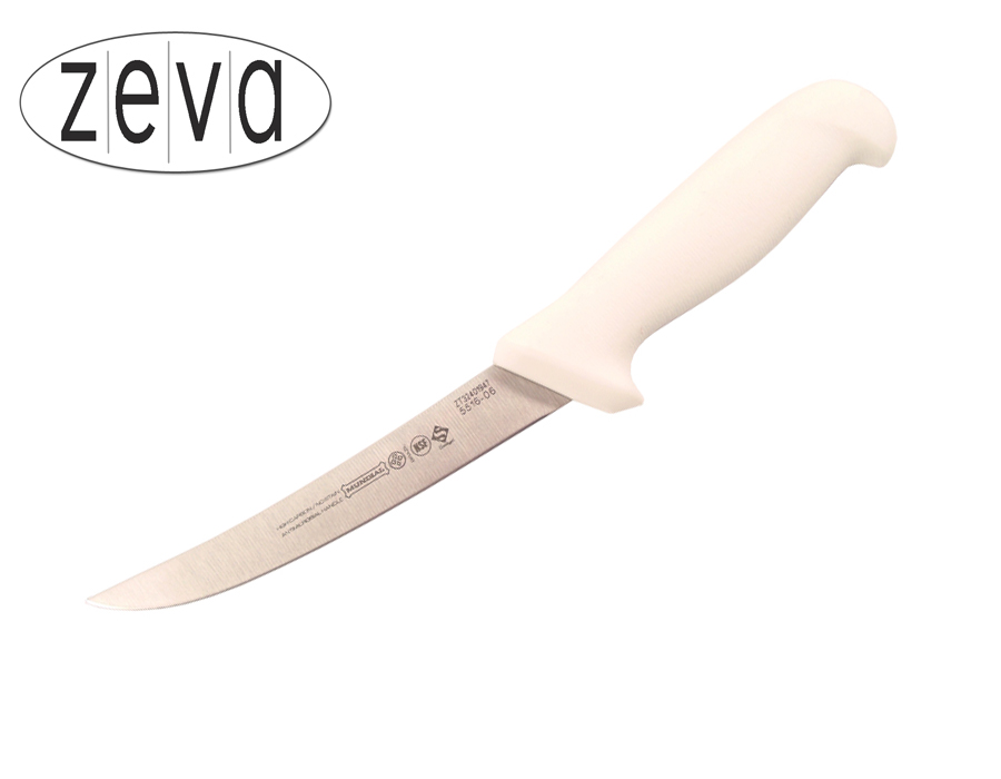 Mundial 5500 Series 6" Wide Curved Boning Knife (White Handle)