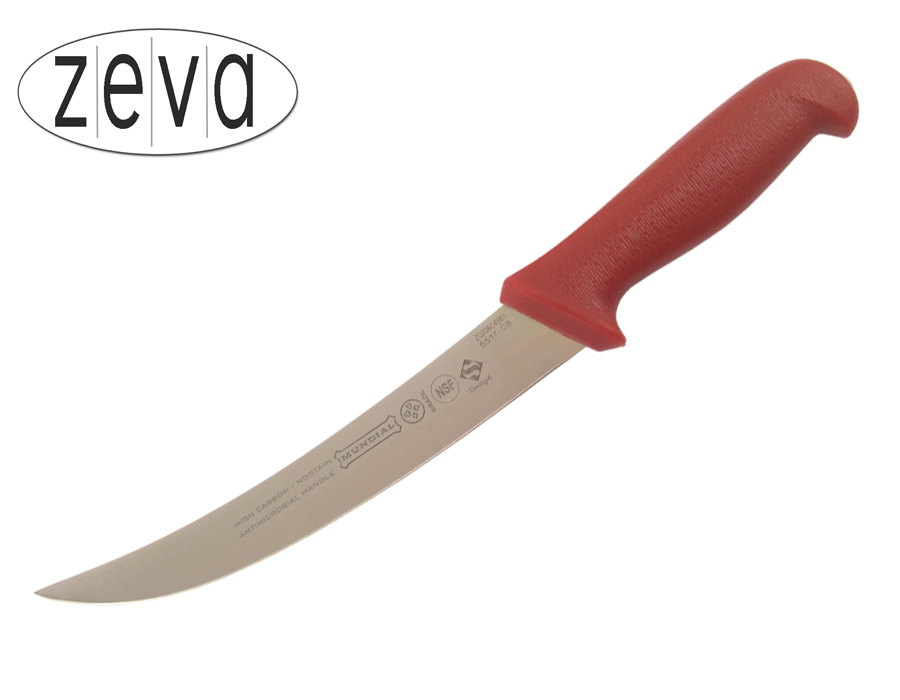 Mundial 5500 Series 8" Cimeter Knife (Red Handle)