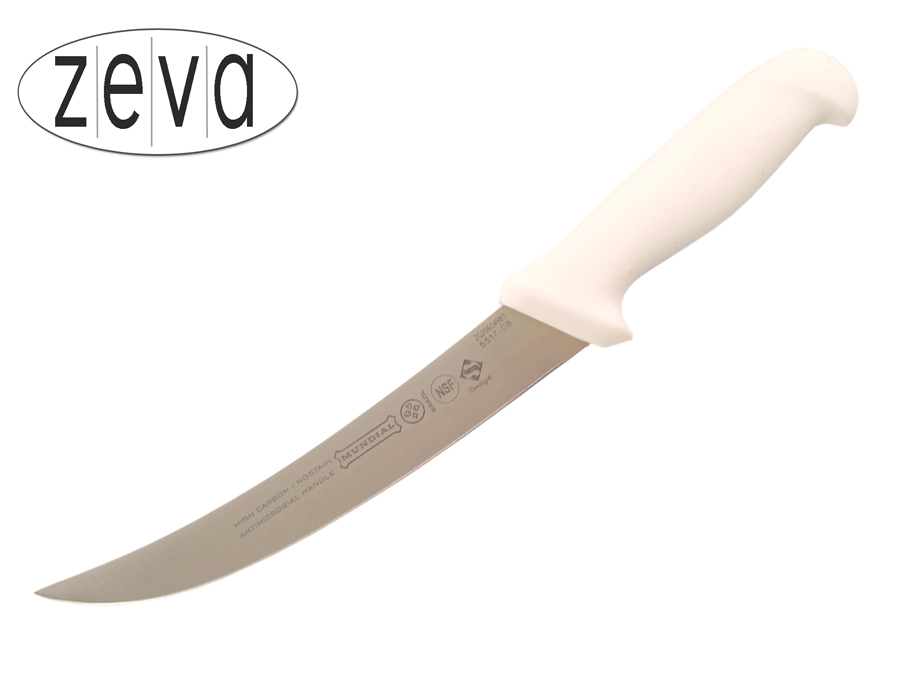 Mundial 5500 Series 8" Cimeter Knife (White Handle)