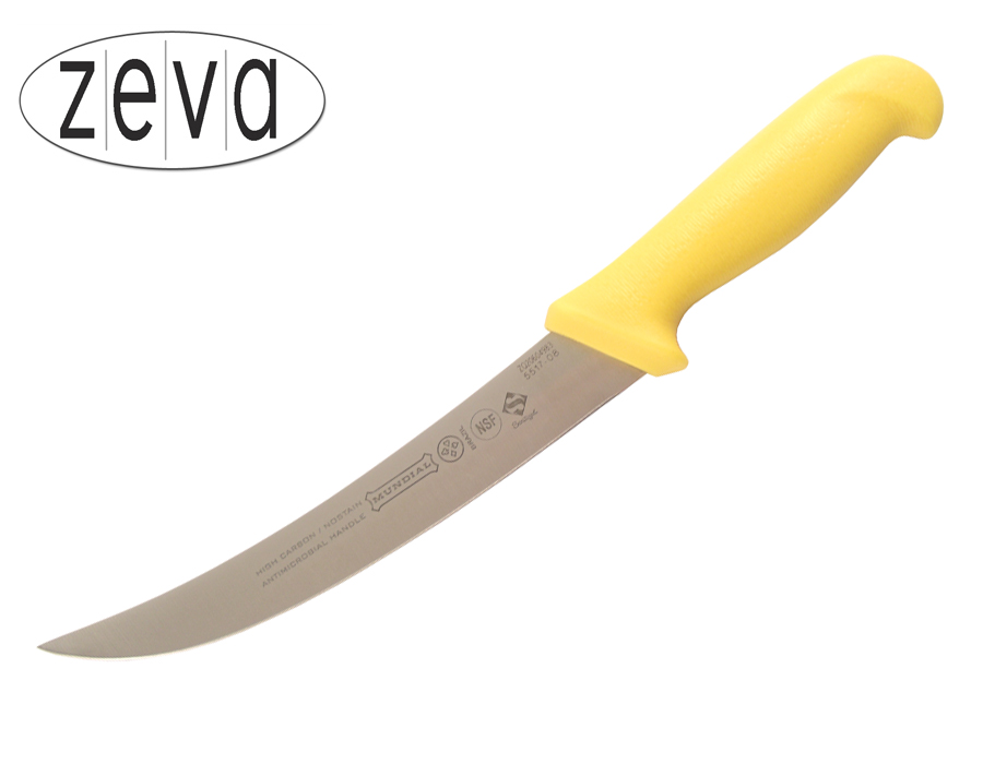 Mundial 5500 Series 8" Cimeter Knife (Yellow Handle)
