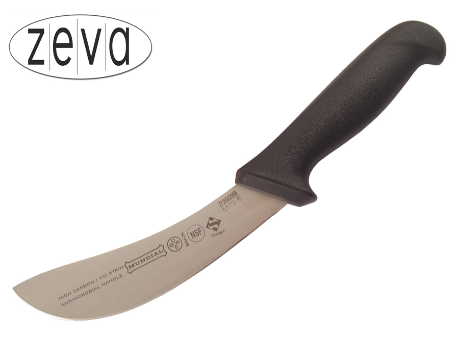 Mundial 5500 Series 6" Skinning Knife (Black Handle)