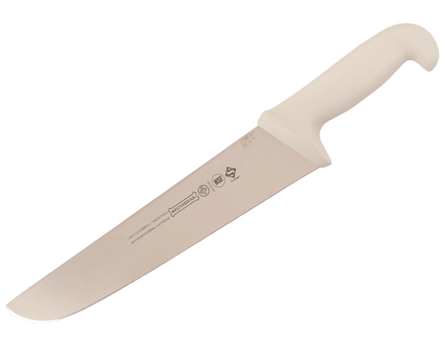 Mundial 5520038WH 10" Butcher's Knife (White Handle)