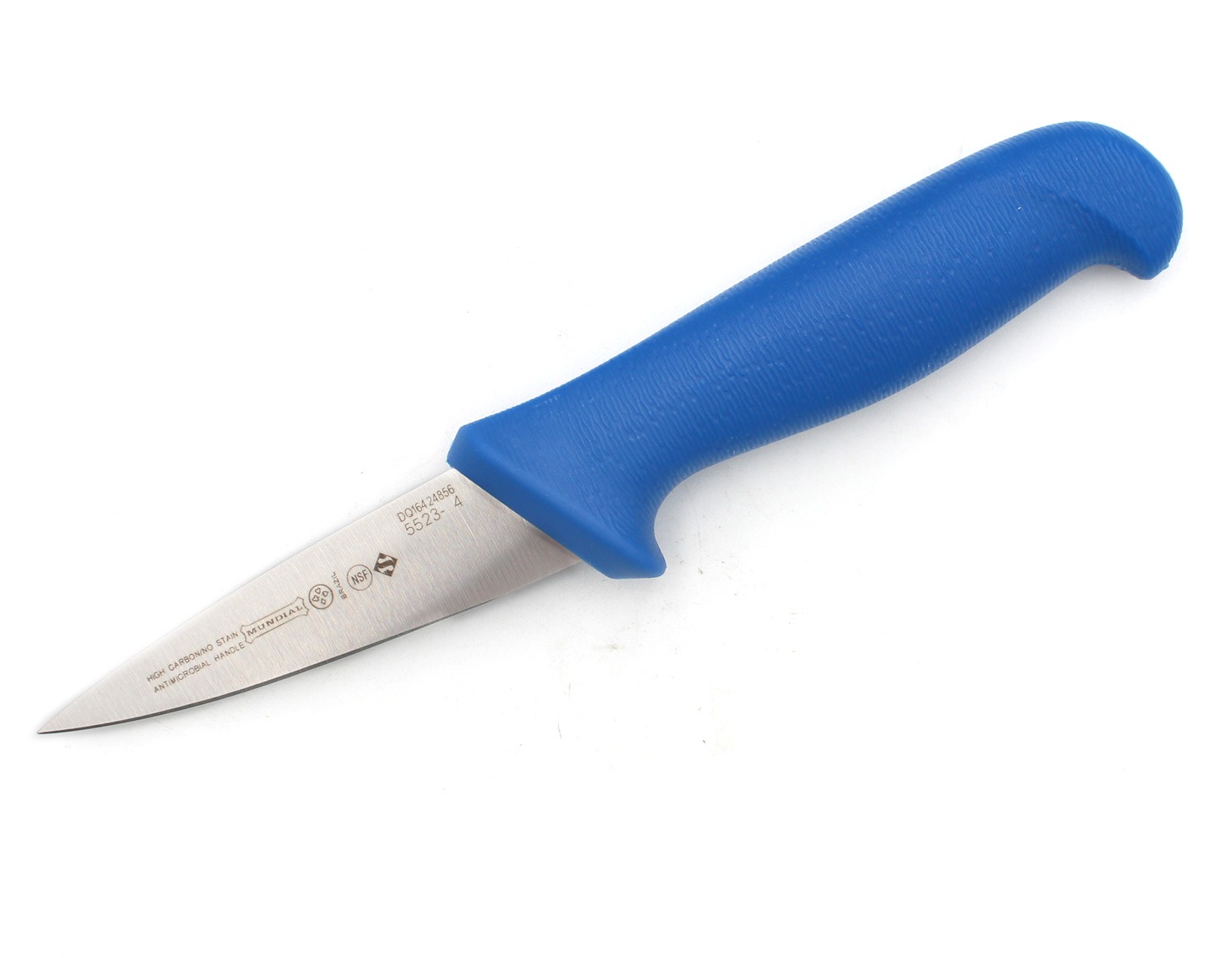 Mundial 5500 Series 4" Straight Boning Knife (Blue Handle)