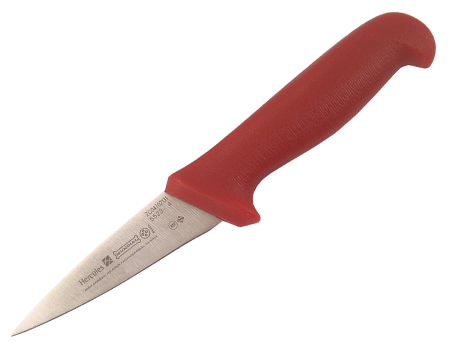 Mundial 5500 Series 4" Straight Boning Knife (Red Handle)