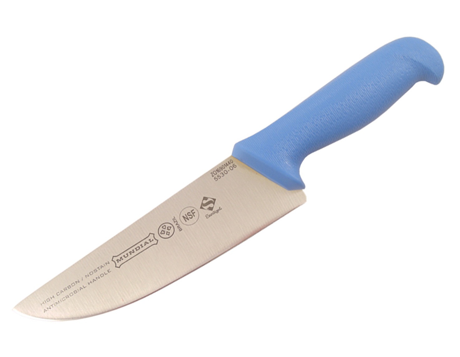 Mundial 5500 Series 6" Butcher's Knife (Light Blue Handle)