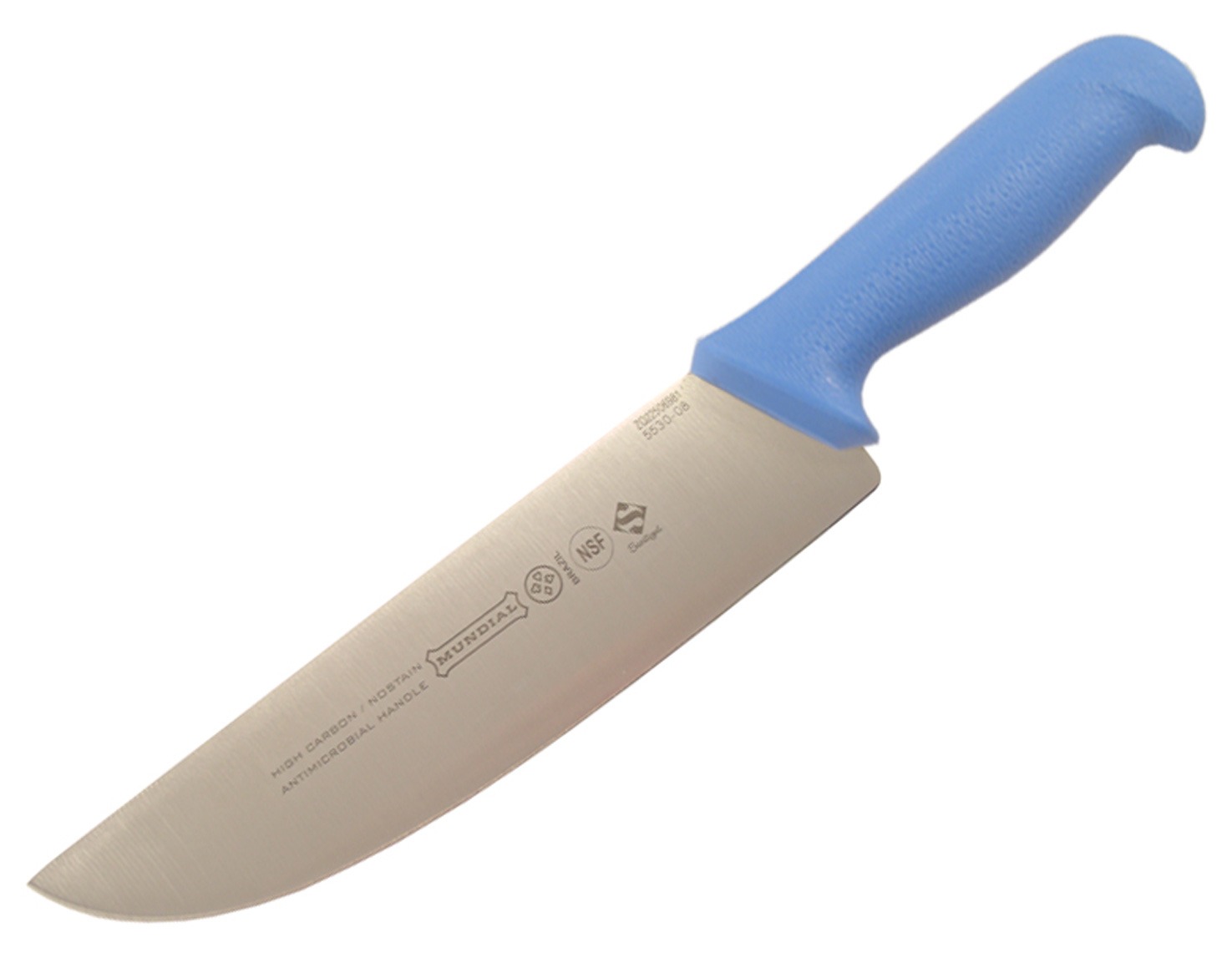 Mundial 5530031BE 8" Butcher's Knife (Light Blue Handle)