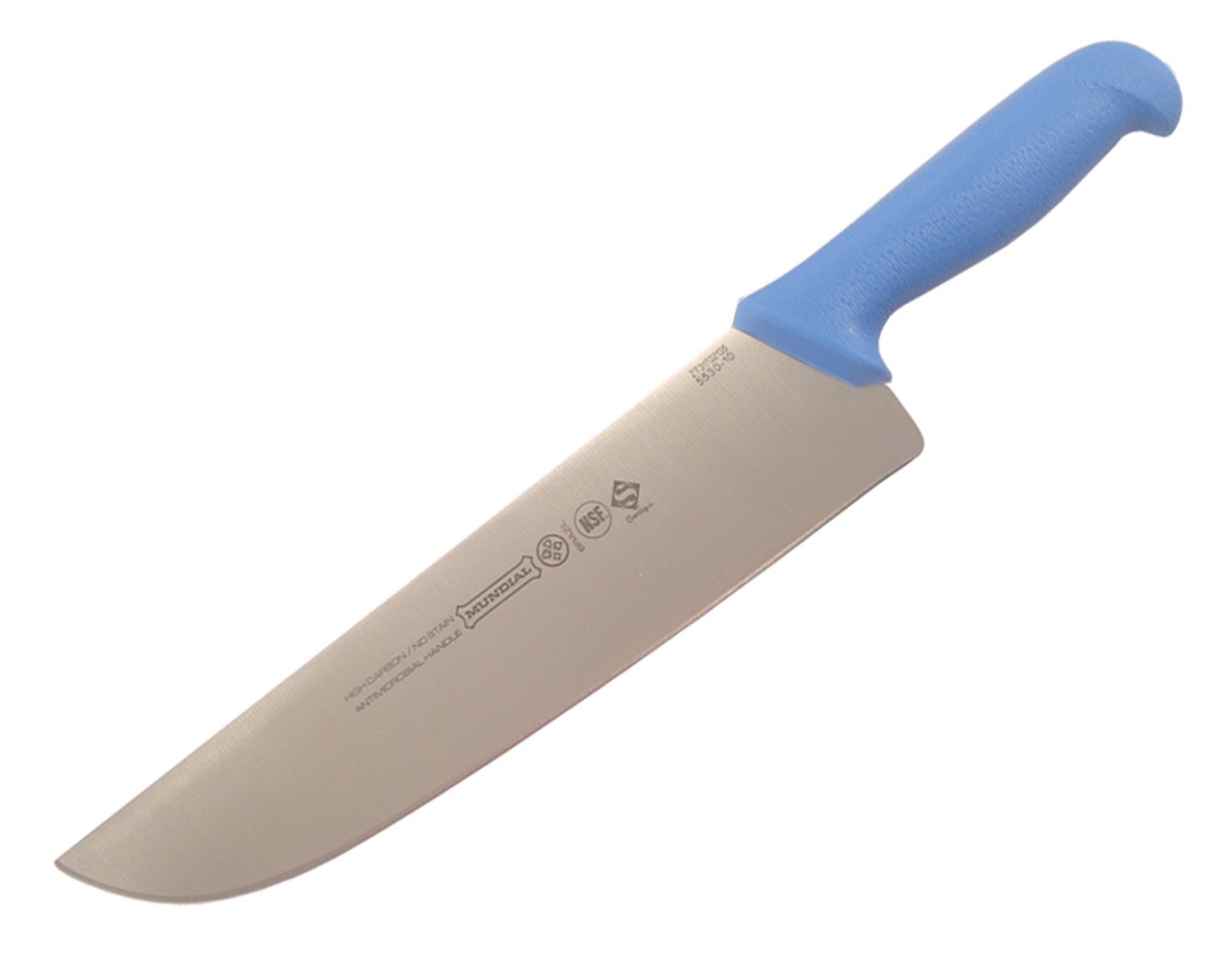 Mundial 5530038BE 10" Butcher's Knife (Light Blue Handle)