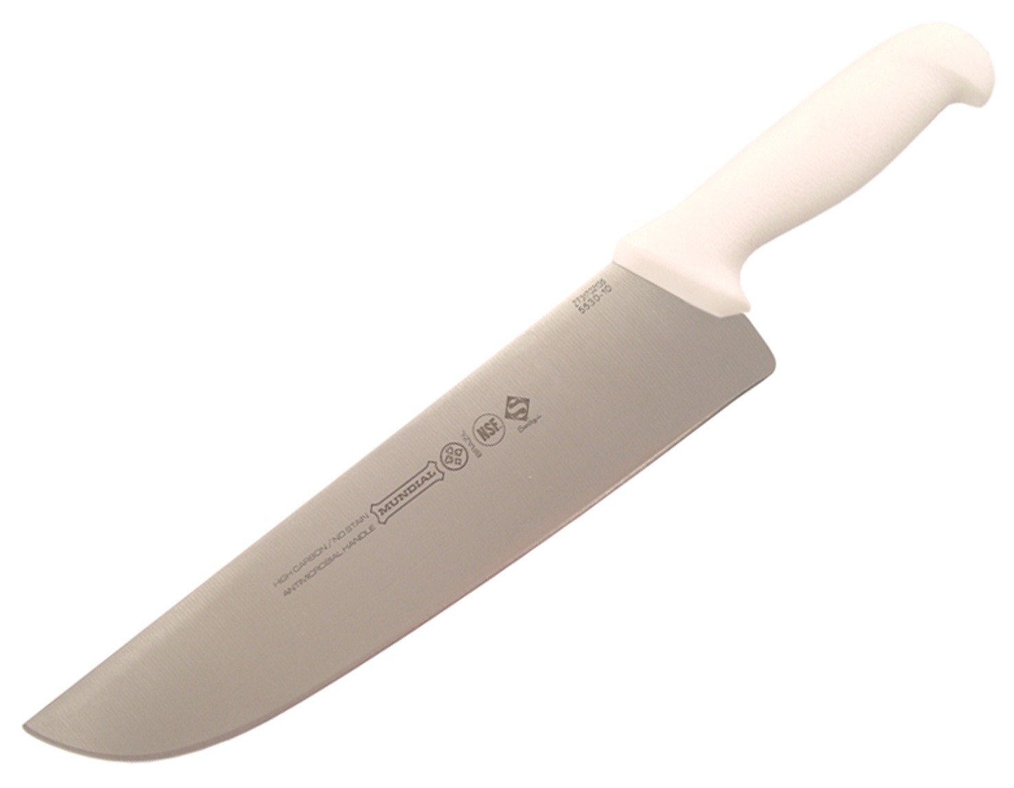 Mundial 5530038WH 10" Butcher's Knife (White Handle)
