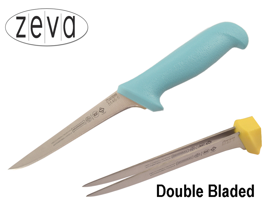 Mundial 5500 Series 5" Double Bladed Boning Knife (Light Green Handle)