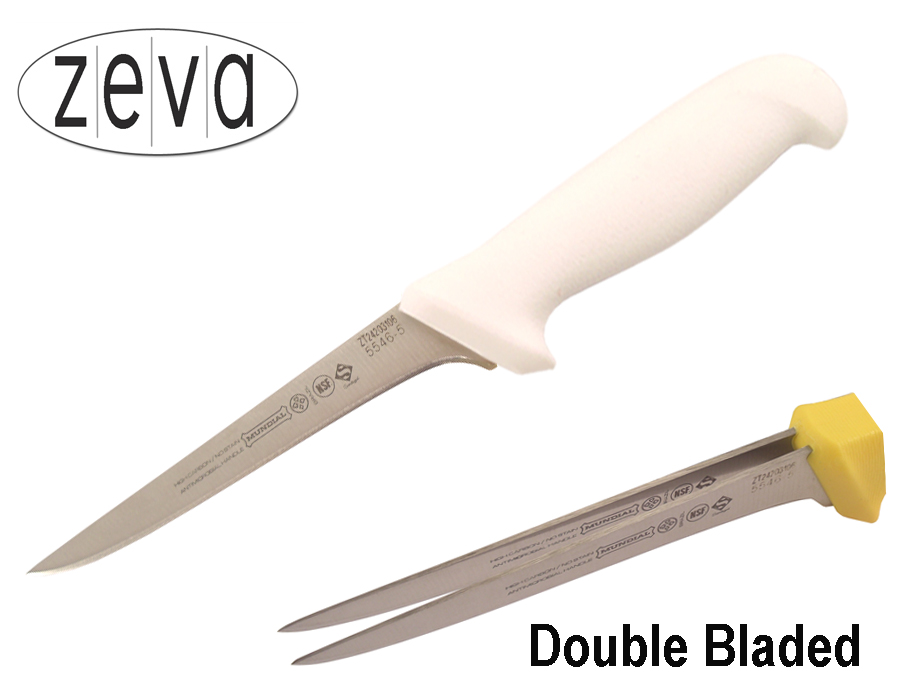 Mundial 5500 Series 5" Double Bladed Boning Knife (White Handle)