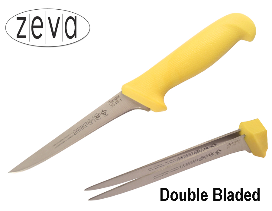Mundial 5500 Series 5" Double Bladed Boning Knife (Yellow Handle)