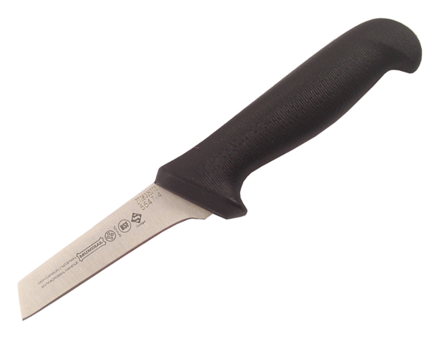 Mundial 5500 Series 4" Snub Nose Boning Knife (Black Handle)