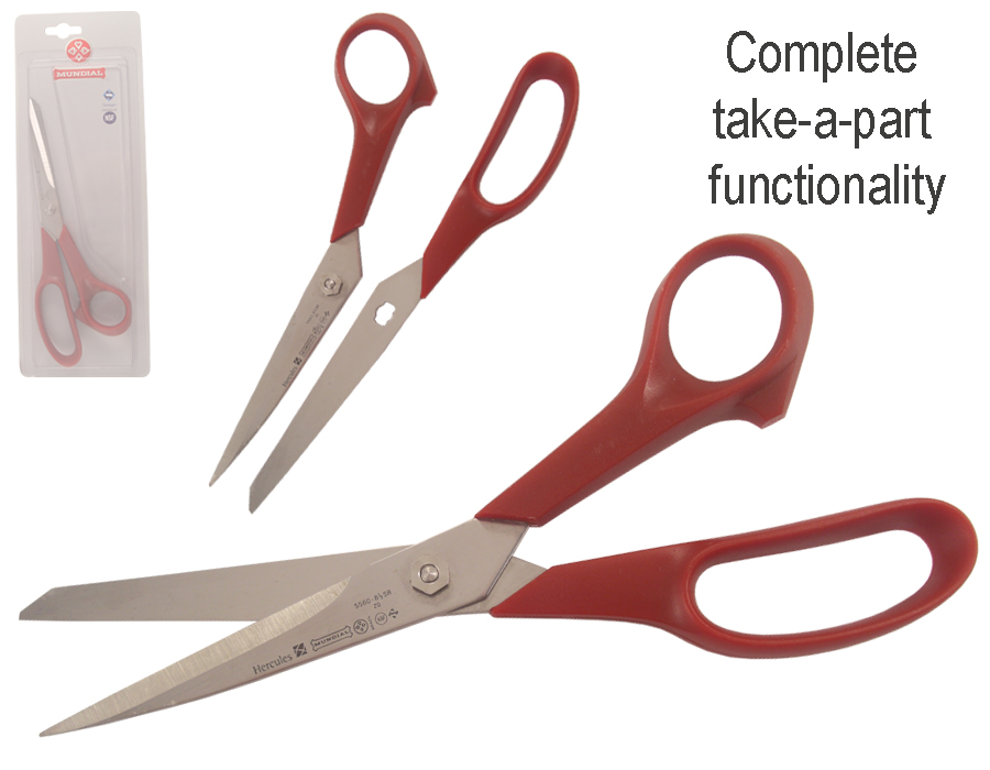 5560 8-1/2" SCISSOR RED HANDLE