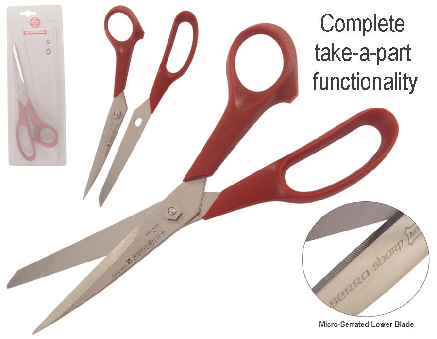 5560 8-1/2" SR SCISSOR RED HANDLES
