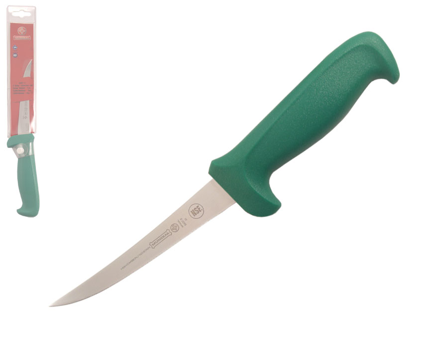 Mundial 5600 Series 5" Curved Semi-Stiff Boning Knife (Green Handle)