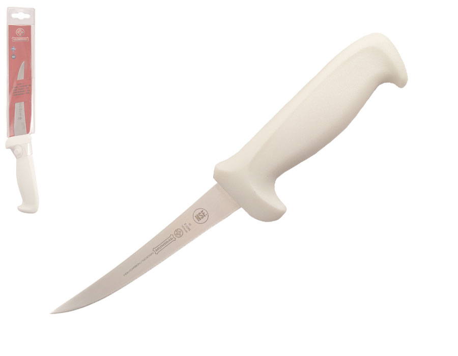 Mundial 5600 Series 5" Curved Semi-Stiff Boning Knife (White Handle)