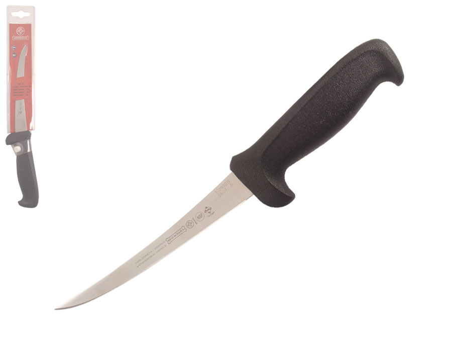 Mundial 56076BK 6" Curved Semi-Stiff Boning Knife (Black Handle)
