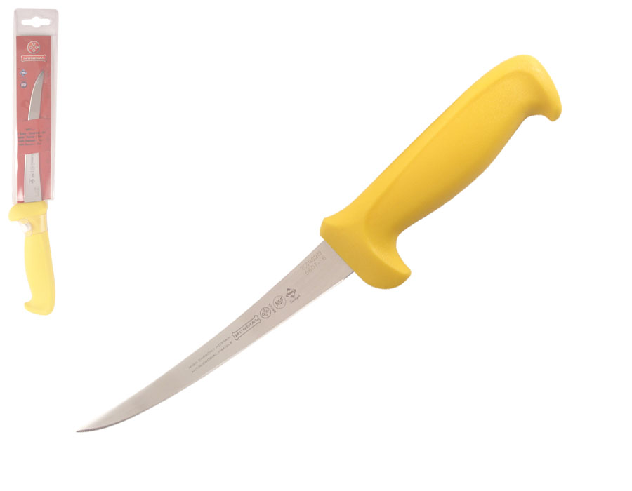 Mundial 56076YE 6" Curved Semi-Stiff Boning Knife (Yellow Handle)