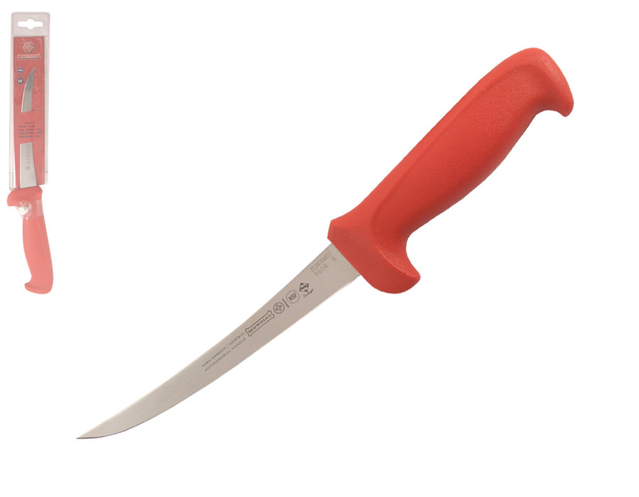 Mundial 5600 Series 6" Curved Flexible Boning Knife (Red Handle)