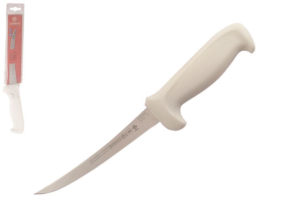 Mundial 5600 Series 6" Curved Flexible Boning Knife (White Handle)