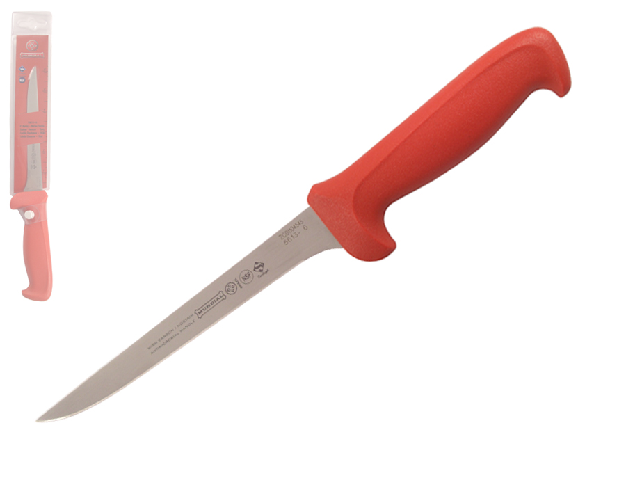 Mundial 5600 Series 6" Narrow Flexible Boning Knife (Red Handle)