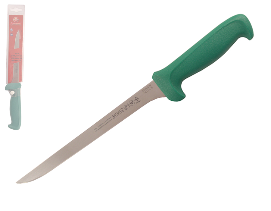 Mundial 5600 Series 8" Narrow Flexible Boning Knife (Green Handle)