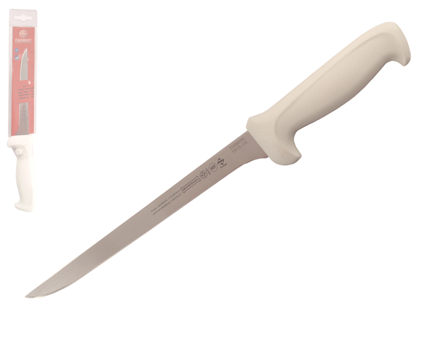 Mundial 5600 Series 8" Narrow Flexible Boning Knife (White Handle)