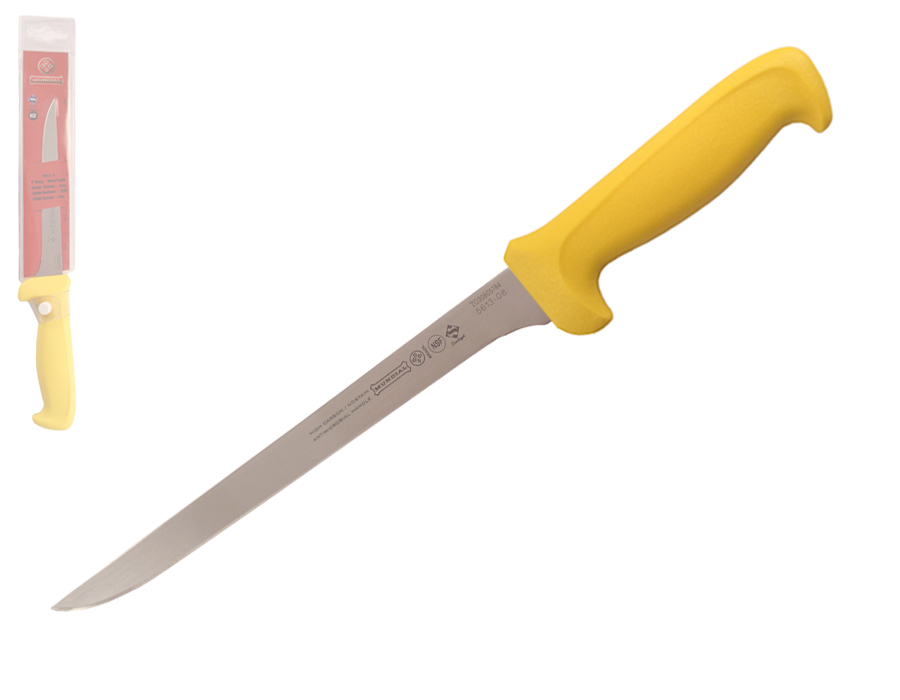 Mundial 5600 Series 8" Narrow Flexible Boning Knife (Yellow Handle)