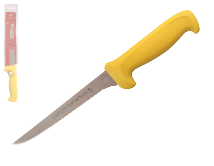 Mundial 5600 Series 6" Narrow Stiff Boning Knife (Yellow Handle)