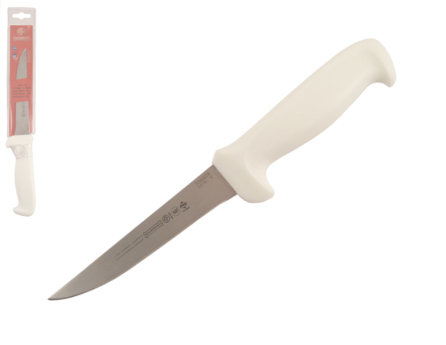 Mundial 5600 Series 6" Wide Boning Knife (White Handle)