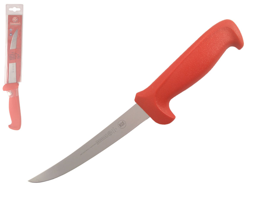 Mundial 56166RED 6" Curved Semi-Stiff Boning Knife (Red Handle)