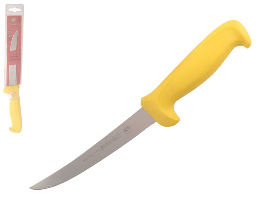 Mundial 56166YE 6" Curved Semi-Stiff Boning Knife (Yellow Handle)